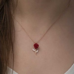 Women's Floral Pendant Necklace
